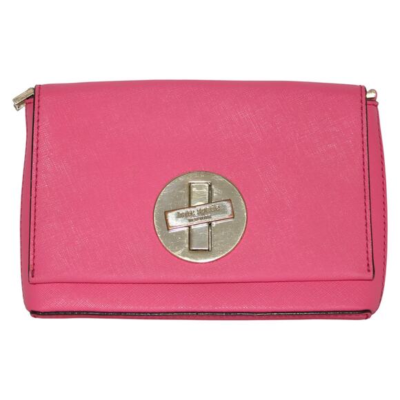 Kate Spade Pink Leather Gold Turn Lock Mini Bag - Picture 1 of 8